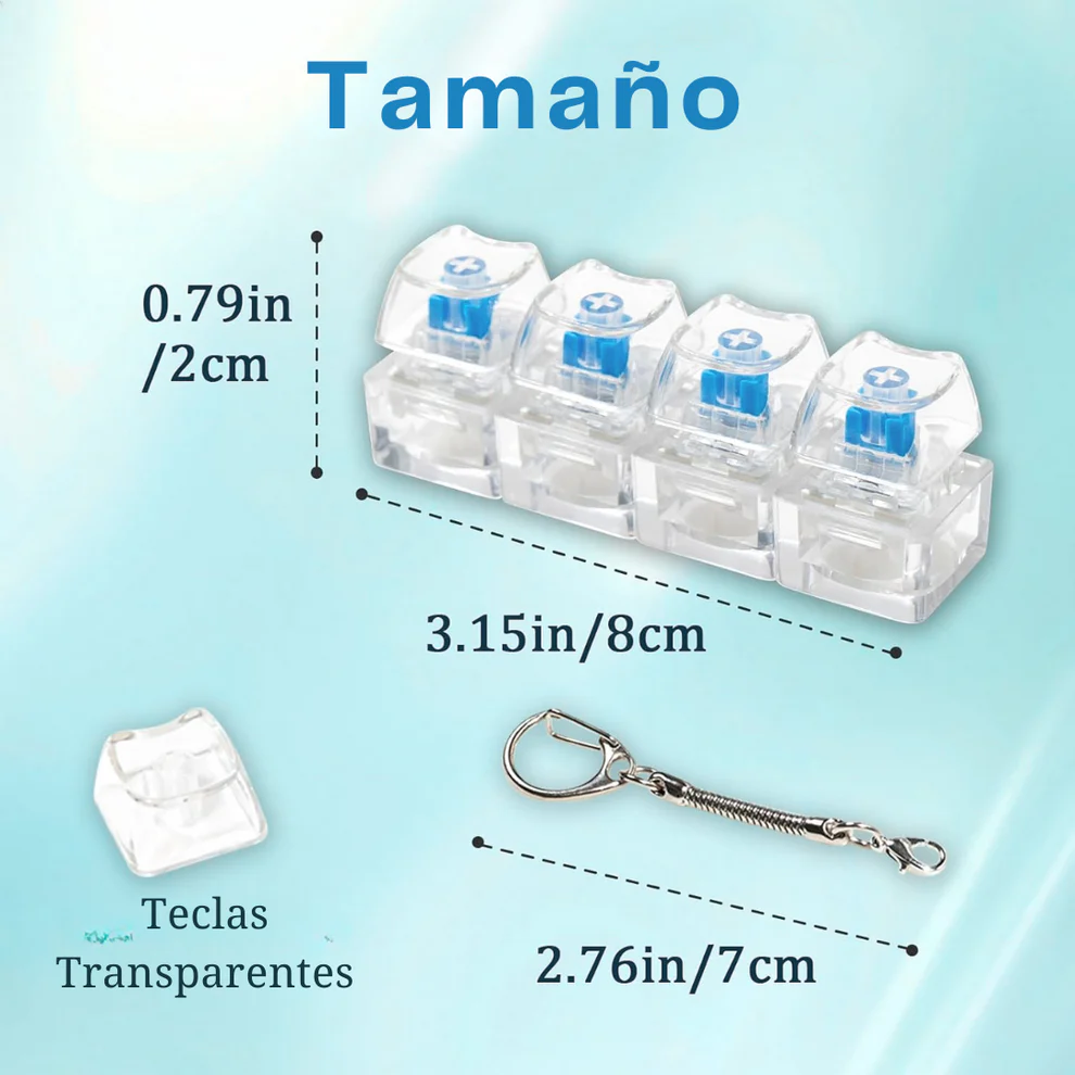 Llavero de Teclas LED Anti Estrés